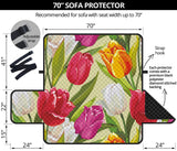 Colorful Tulip Pattern Sofa Cover Protector