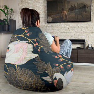 Swan Pattern Bean Bag Cover