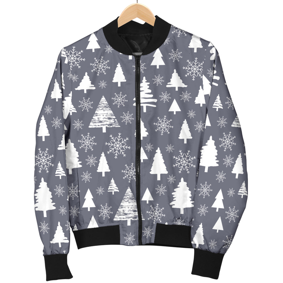 Snowflake Chirstmas Pattern Men Bomber Jacket