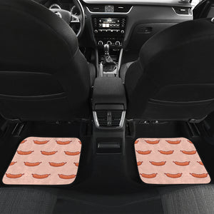 Sausage Pattern Print Design 01 Front and Back Car Mats