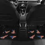 Eagle Pattern Print Design 04 Front and Back Car Mats