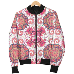 Indian Pattern Women Bomber Jacket