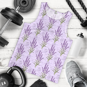 Lavender Pattern Background Men Tank Top