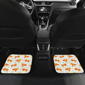 Goldfish Pattern Print Design 03 Front and Back Car Mats