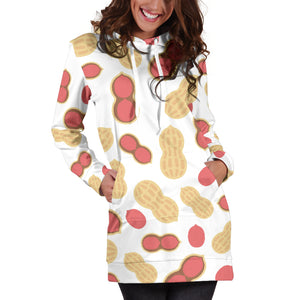 Peanut Theme Pattern Women Hoodie Dress