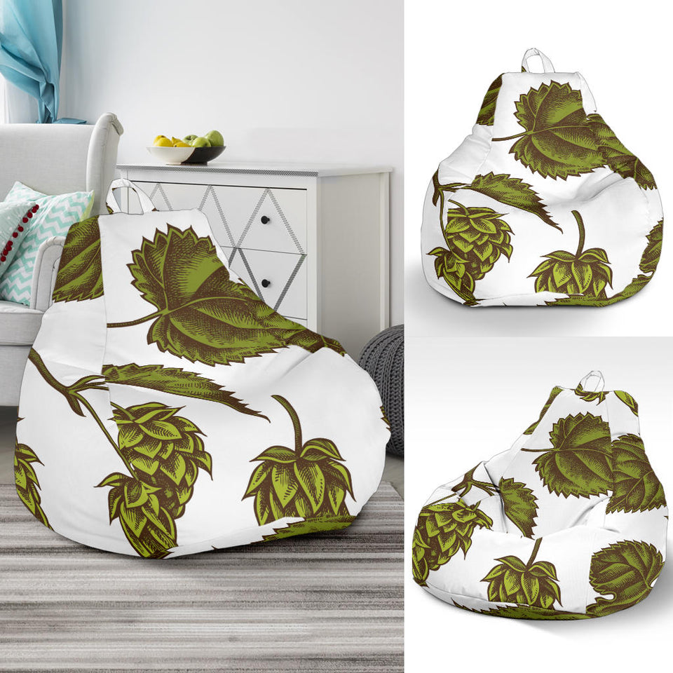 Hop Leaves Pattern Bean Bag Cover