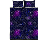 Space Galaxy Pattern Quilt Bed Set