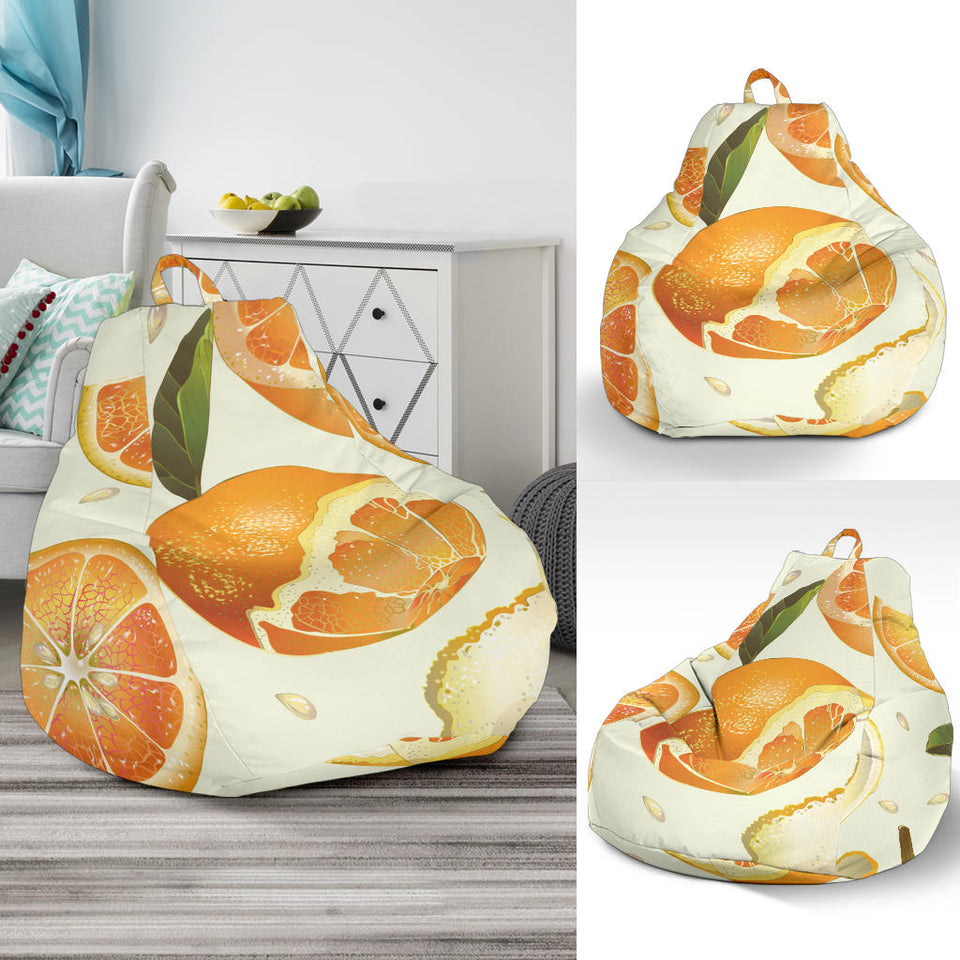 Orange Pattern Bean Bag Cover