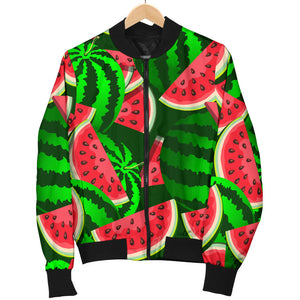 Watermelon Pattern Theme Men Bomber Jacket