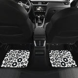 Gear Pattern Print Design 01 Front and Back Car Mats