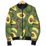 Avocado Pattern Background Women Bomber Jacket