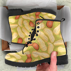 Peanut Pattern Theme Leather Boots