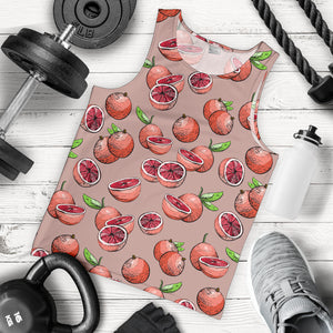 Grapefruit Pattern Background Men Tank Top