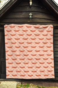 Sausage Pattern Print Design 01 Premium Quilt