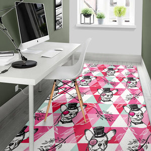 Cool Chihuahua Pink Pattern Area Rug