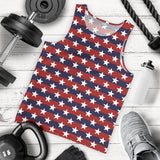 USA Star Pattern Background Men Tank Top