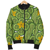 Cucumber Pattern Theme Men Bomber Jacket