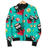 Ninja Sushi Pattern Men Bomber Jacket