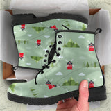 Windmill Green Pattern Leather Boots