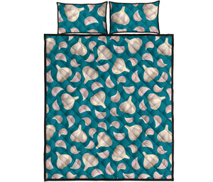 Garlic Pattern Background Quilt Bed Set