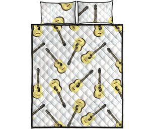 Classic Guitar Pattern Quilt Bed Set