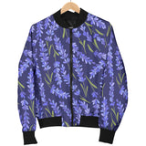 Lavender Theme Pattern Men Bomber Jacket