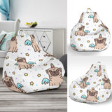 Unicorn Pug Pattern Bean Bag Cover