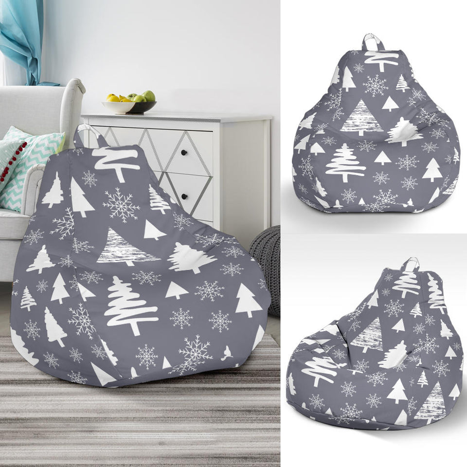 Snowflake Chirstmas Pattern Bean Bag Cover