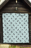 Pigeon Pattern Print Design 02 Premium Quilt