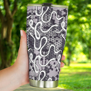 Snake Gray Pattern Tumbler