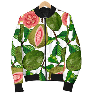 Guava Leaves Pattern Men Bomber Jacket