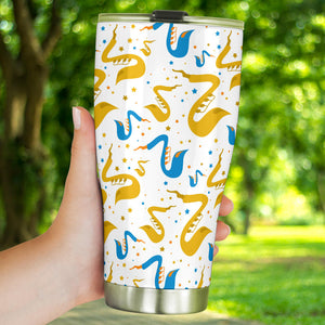 Saxophone Pattern Tumbler