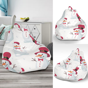 Cute Snowman Pattern Bean Bag Cover