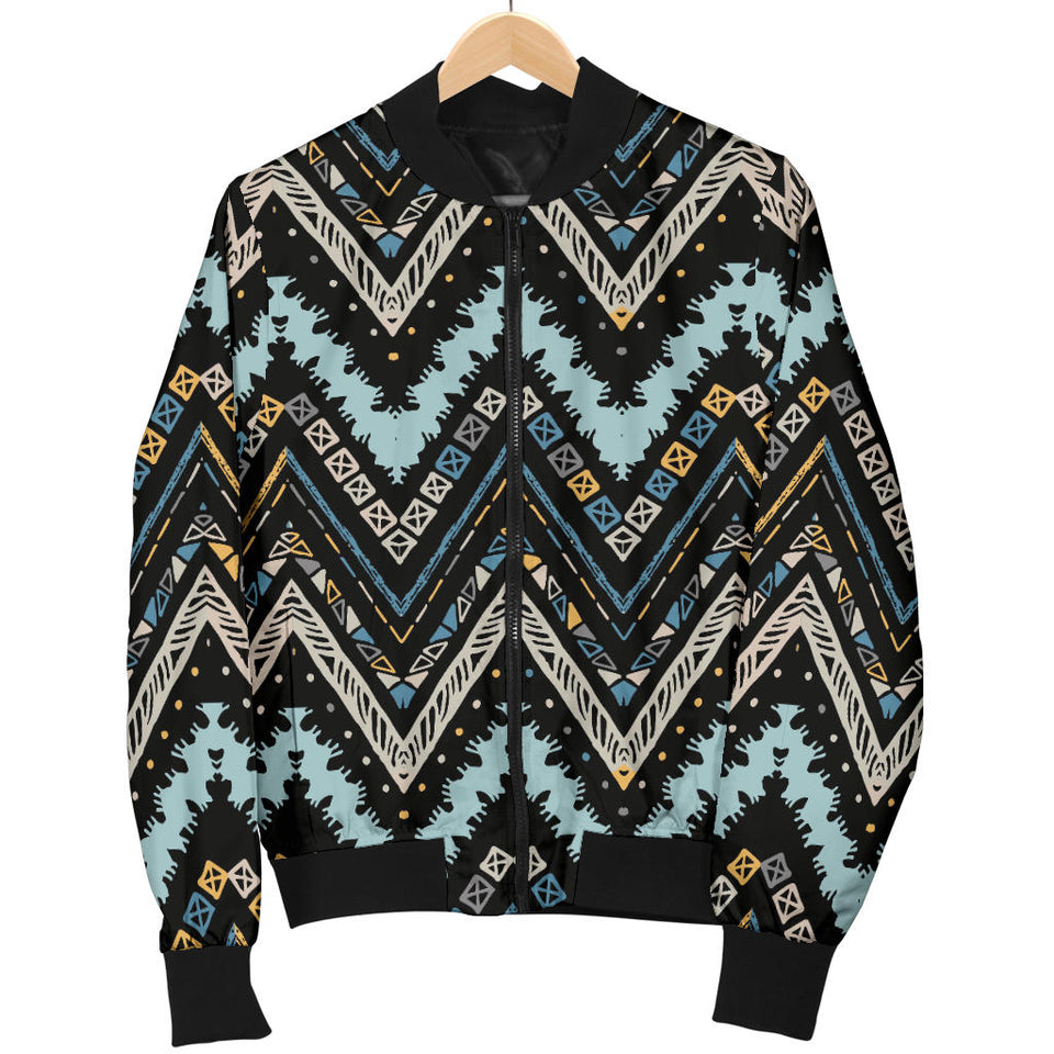 Zigzag Chevron African Afro Dashiki Adinkra Kente Men Bomber Jacket