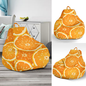 Sliced Orange Pattern Bean Bag Cover