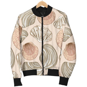 Shell Pattern Background Men Bomber Jacket