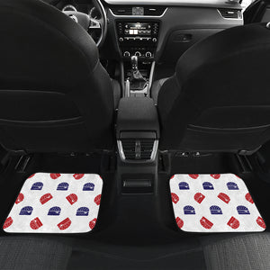 Hamburger Pattern Print Design 04 Front and Back Car Mats