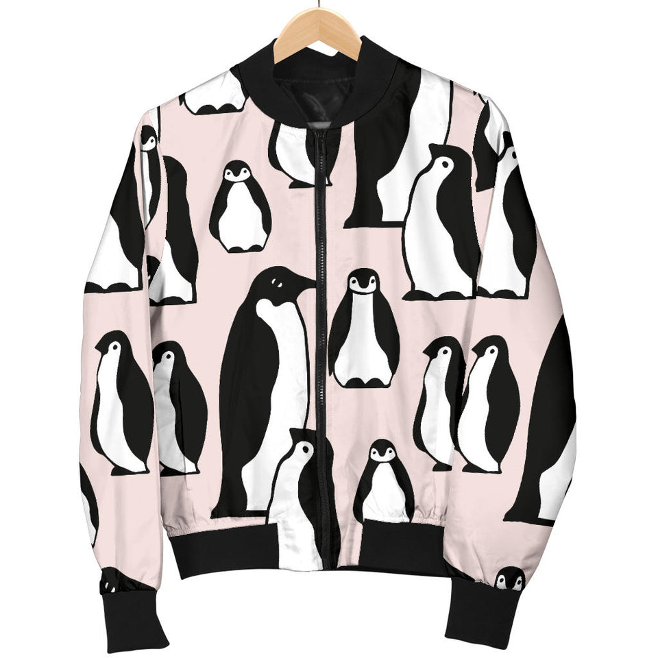 Penguin Pattern Background Men Bomber Jacket