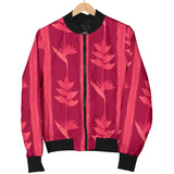 Heliconia Pink Pattern Men Bomber Jacket