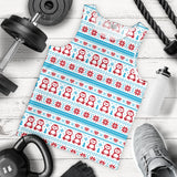 Penguin Sweater Printed Pattern Men Tank Top