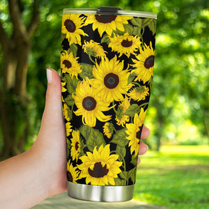 Sunflower Theme Pattern  Tumbler