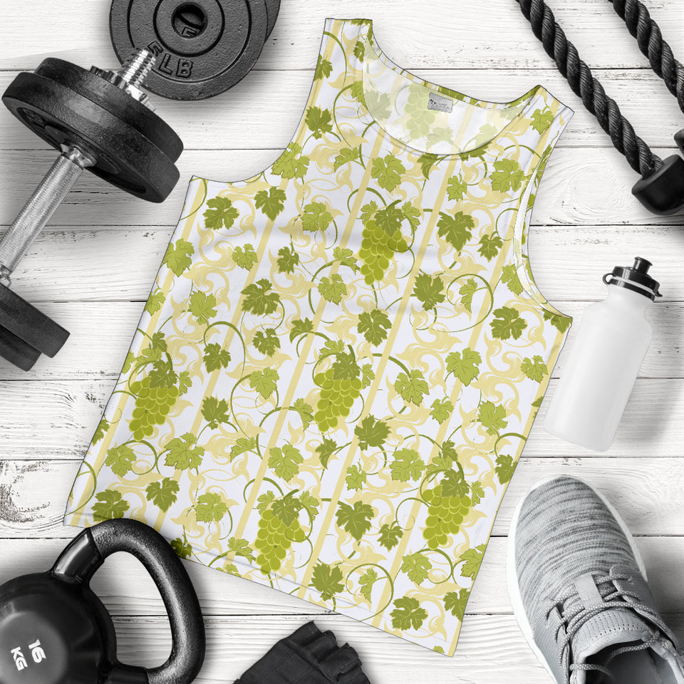 Grape Pattern Background Men Tank Top