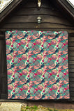 Tennis Pattern Print Design 01 Premium Quilt