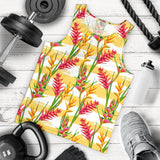 Heliconia Pattern Men Tank Top