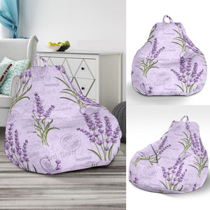 Lavender Pattern Background Bean Bag Cover