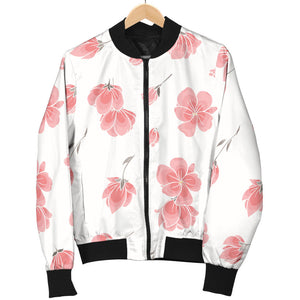 Sakura Pattern Men Bomber Jacket