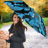 Shark Pattern Background Umbrella