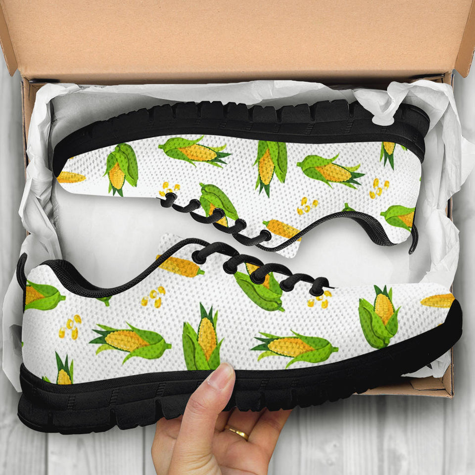 Corn Pattern Print Design 01 Women's Sneaker Pillow