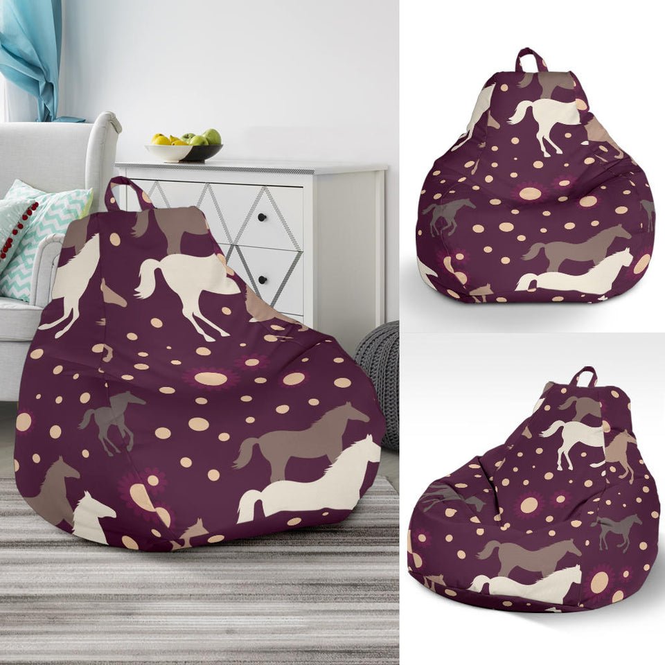 Horse Pattern Background Bean Bag Cover