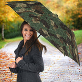 Green Camo Camouflage Honeycomb Pattern Umbrella